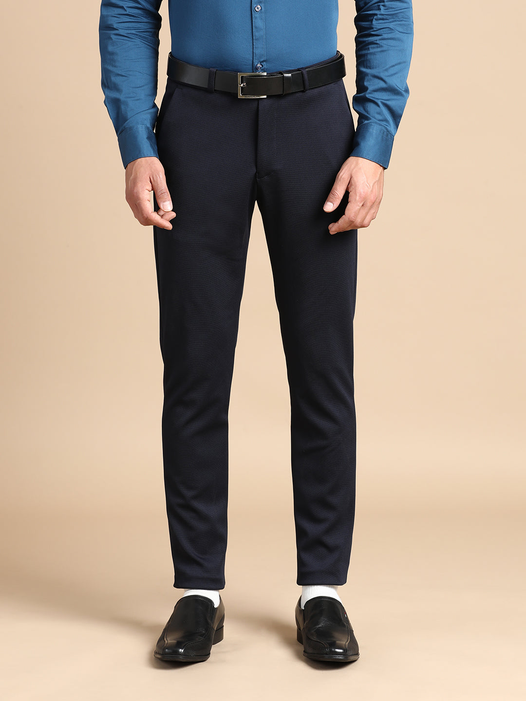 Navy Blue 4-Way Stretchable Pant