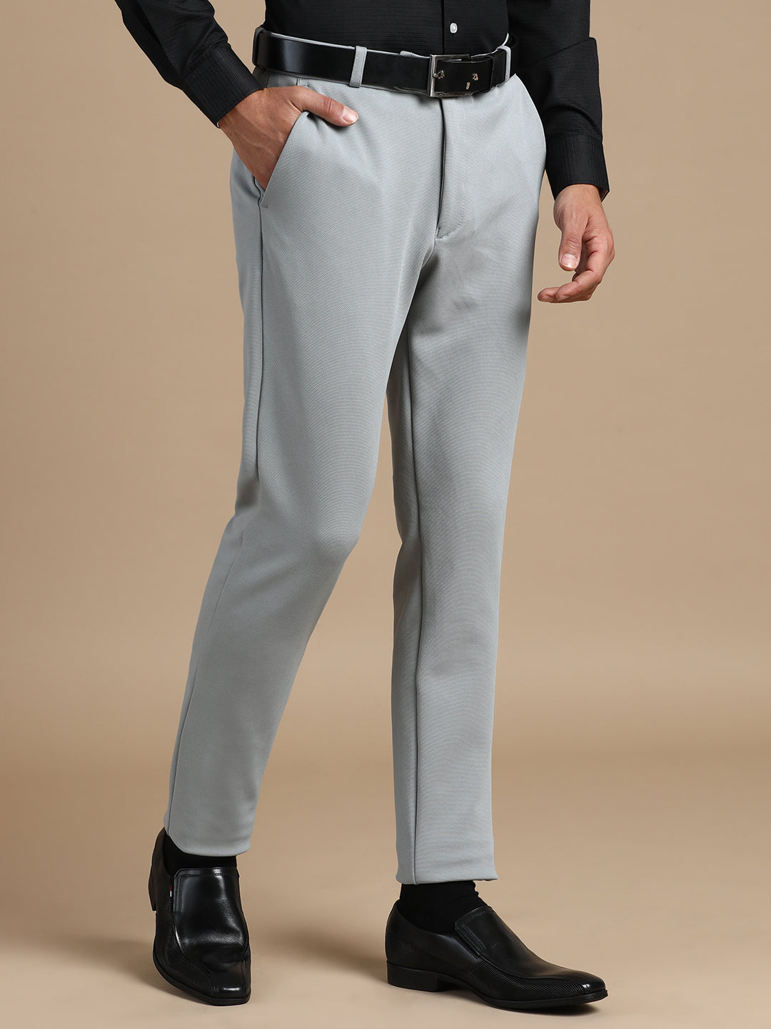 Stone Grey 4-Way Stretchable Pant