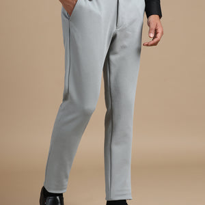 Stone Grey 4-Way Stretchable Pant