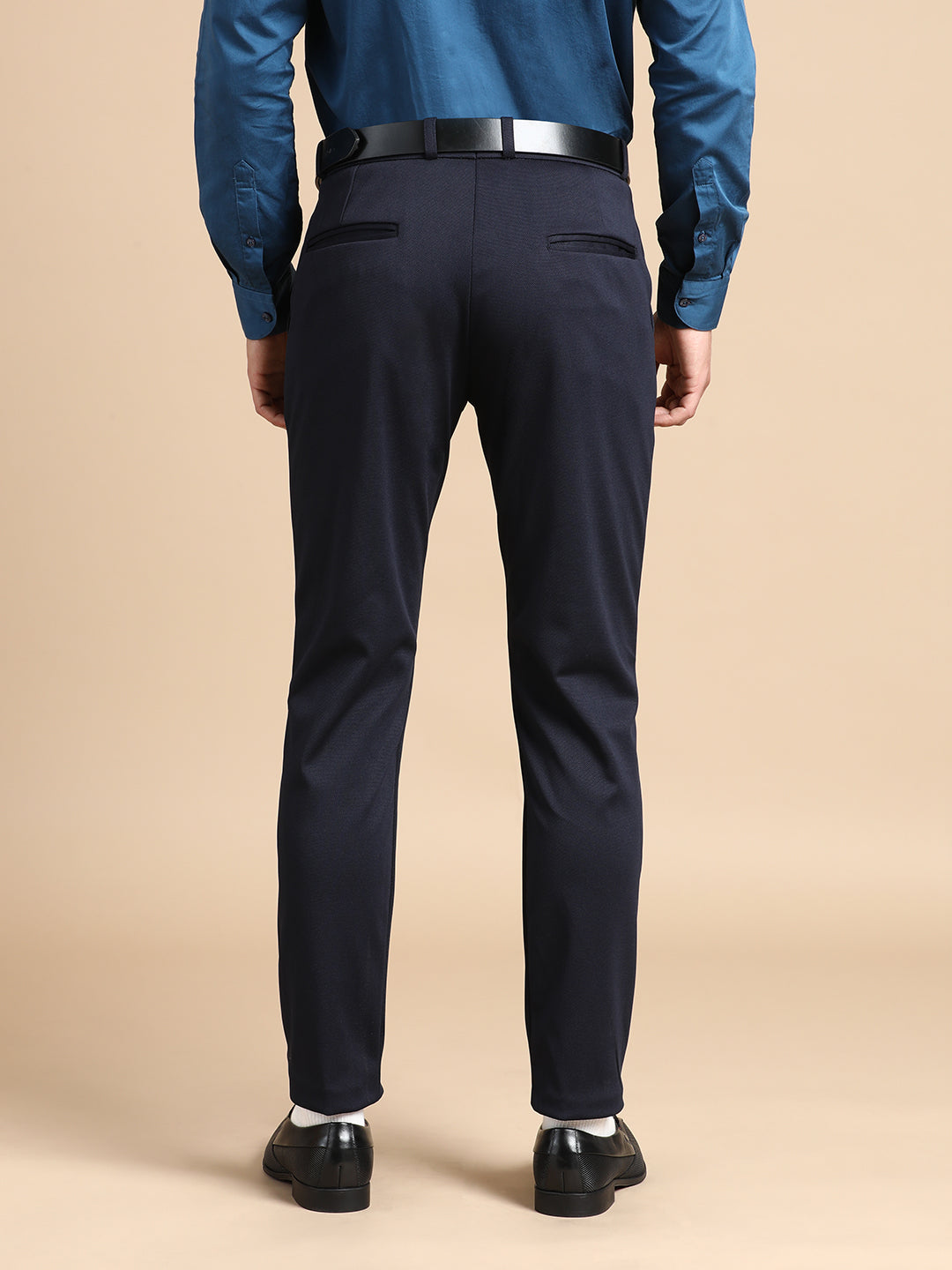 Navy Blue 4-Way Stretchable Pant