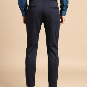 Navy Blue 4-Way Stretchable Pant